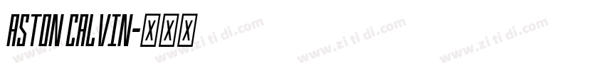 ASTON CALVIN字体转换